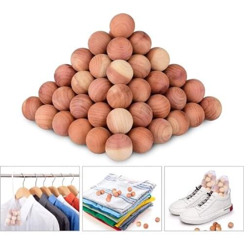Hot Cedar Balls for Closets and Drawers Natural Cedar Balls for Clothes Storage 48PCs with 2 Satin Bags