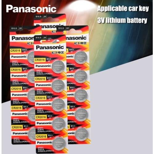 Panasonic Top Quality Lithium Battery 20PCS/LOT 3V cr2016 Button Battery Watch Coin Batteries cr 2016 DL2016 ECR2016