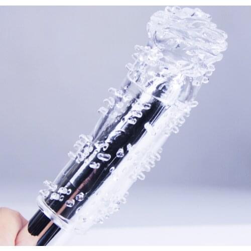 Reusable Delay Condom Impotence Contraceptive Rose Textured Extension Sleeve Sex products men toys Dotted dildo Sleeve Cock ring