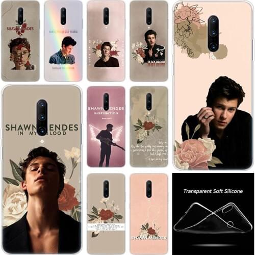 Hot Shawn Mendes 98 Fashion Transparent Silicone TPU Soft Phone Case for OnePlus 7 Pro 5G 6 6T 5 5T 3 3T Cover Coque