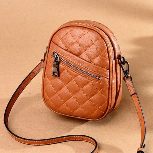 New Women Shoulder Bag High Quality Genuine Leather Women Handbag Womens bags Designer Tote bag Small cell phone bag and wallet