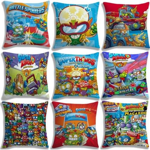 Newest Super Zings PillowCover Cute Cartoon Pillow Case Cushion Cover Pillow Throw SuperThings Decor Pillowcase For Bed Throw