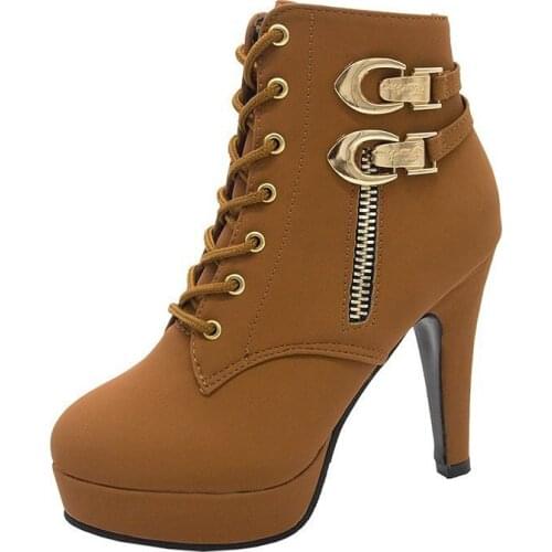 New women high-heeled boots fashion elegant girl Martin boots lead water table fine large # & 39.43 with short boots boots