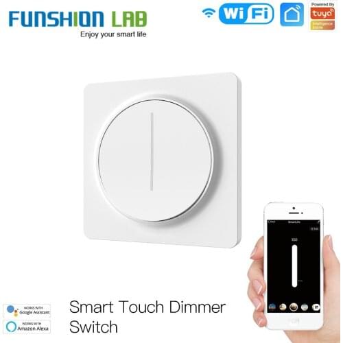 New WiFi Smart Touch Light Dimmer Switch Touch Timer Brightness Memory Smart Life/Tuya APP Remote Control Work with Alexa Google
