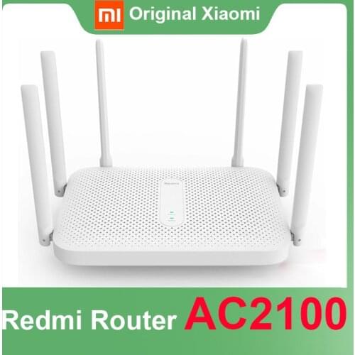 Original Xiaomi Redmi AC2100 Router 2.4G/5G 2033Mbps Dual-Band Wireless Wifi MI Repeater Smart Router 128M RAM Game accelerator