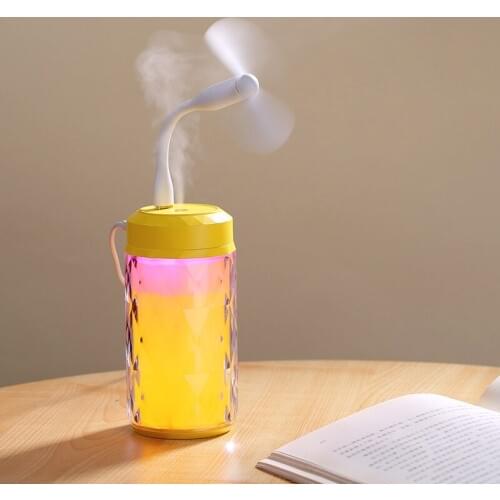 250ML Three in one ultrasonic humidifier household mini aroma diffuser usb air humidifier atomizer colorful LED lights car