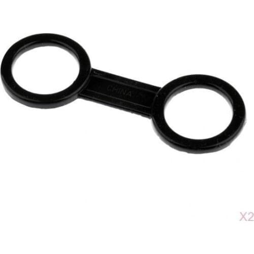 Pack 2 Silicone Snorkel Keeper - Double Loop Snorkel Holder for Scuba Diving - Keep Your Snorkel in Place