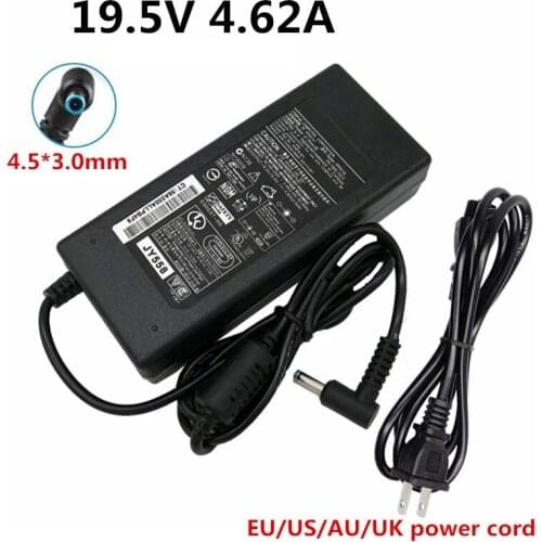 19.5V 4.62A 4.5*3.0mm Power Supply Battery Charger AC DC Adapter Adaptor EU US UK AU Plug For HP Pavilion 15 Notebook