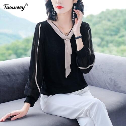 New 2020 Shirt Women Spring Summer Floral Printing Blouse long Sleeve Casual patchwork Female fashion shirt Tops Plus Size