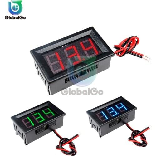 0.56 Inch DC Digital Voltmeter DC4.5V-30V Mini Digital Voltmeter Digital Voltmeter Voltage Panel Meter 6V 12V 24V Motorcycle Car