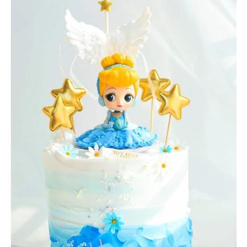 1 teile/los Gefrorene Elsa Prinzessin Thema Kuchen Cupcake Topper Kuchen Flagge Mädchen Geburtstag Party Dekoration Anniversaire