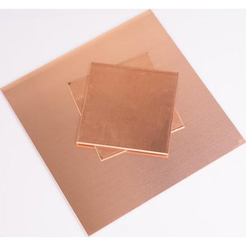 1Pcs 1mm Thickness High Purity 99.9% Pure Copper Cu Metal Sheet Plate 100mm x 100mm For Industy Tools
