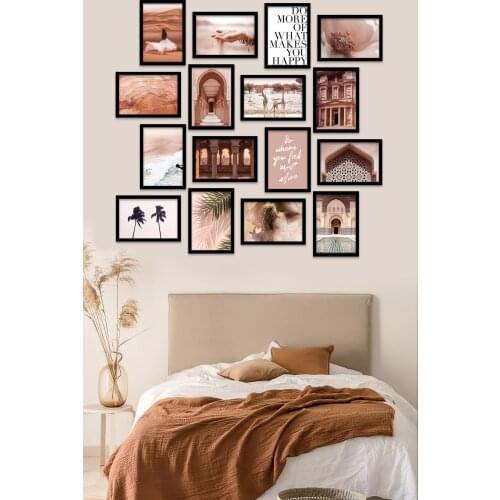 16 piece Frame Looking Mdf Table Decorative Wall Decoration Solid Gift Photo Printed Table Quality Printing Wall Decoration