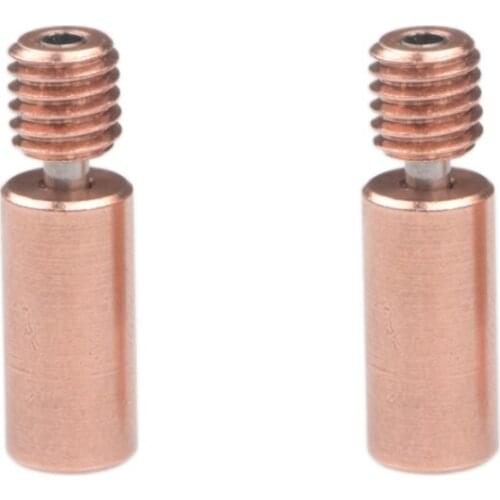 2PCS Bi-Metal Heatbreak 1.75MM Filament for E3D V6 Hotend Heater Block Multi-Nozzle 3D Printer Parts(Smooth)