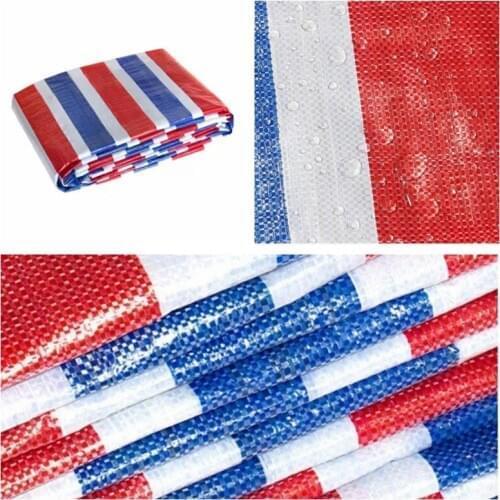 3-Color PE Tarpaulin Rainproof Cloth Double Covered Film Household Dustproof Carport Waterproof Greenhouse Plants Sunshade Cloth