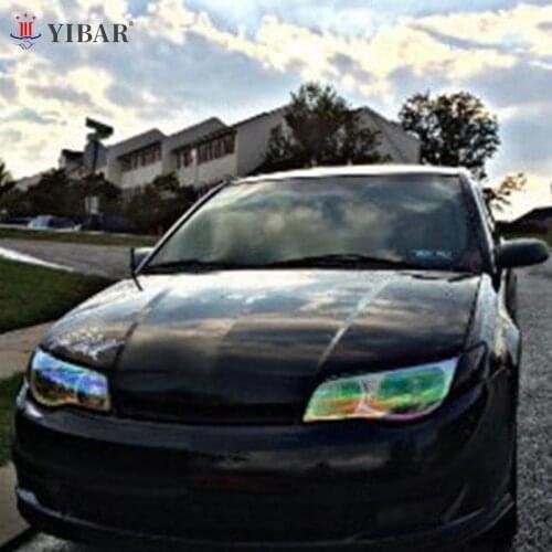 30*60cm Chameleon Color Changing Tint Vinyl Wrap Sticker Waterproof Headlight Film Car Light Lamp