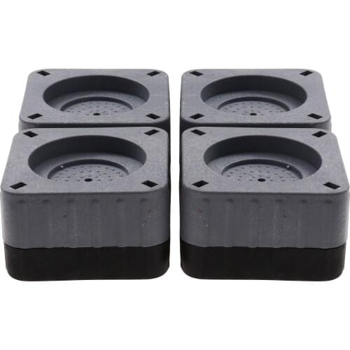 4Pcs Rubber Non Slip Washing Machine Pads Anti Vibration Washer Stand Heighten Feet Mats Shock Furniture Legs Floor Protectors