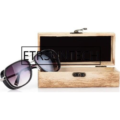 50pcs Retro Handmade Wooden Sunglasses Cases Wood Glasses Storage Boxes Vintage Gift Boxes For Men Women