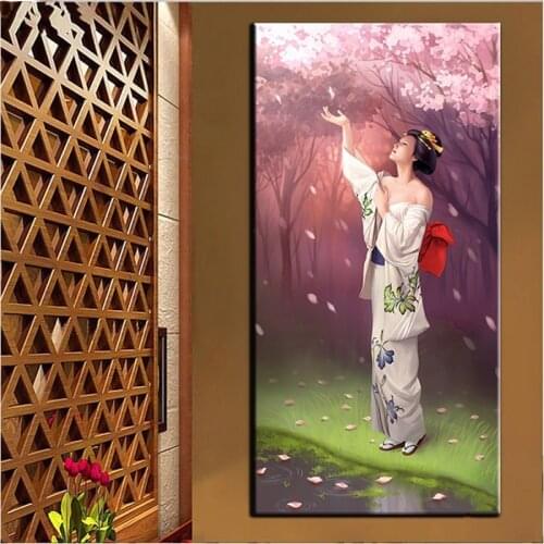 5D Diamond Painting Japanese woman Diamond Embroidery Handicraft Full Square Round Drill Diamond Mosaic Rhinestone Decoration