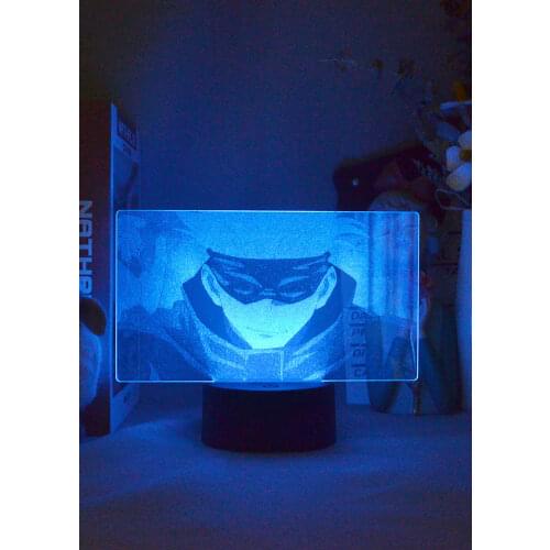 Anime 3D Picture Lamp LED Night Light Conjurer Gojo Satoru Figure Smart Phone Control Hotel Room Decor Nightlight Darling Party