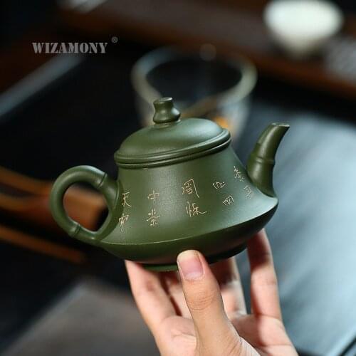 Ore Republic Chlorite he xiang yu li Teapot Wholesale Handmade Teapot Wholesale Custom Factory Direct Generation