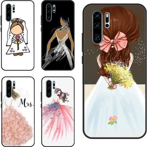 Wedding Bride Soon to Be For Huawei P30 Lite P40 P20 Pro Nova 5T P Smart 2019 Case For Honor 20 10 X Lite 8X 9X