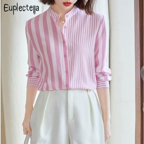Euplectella Stand-up Collar Blouses