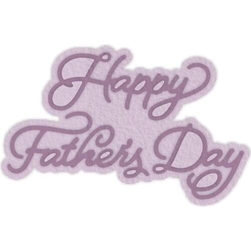 Happy Fathers Day Artistic Words Letters Metal Cutting Dies Scrapbooking Album Paper DIY Cards Crafts Embossing Dies New 2019