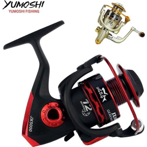 Metal Spool Fishing Reel 12BB 1000 - 7000 series spinning reel Carretilha Pesca Wheel fishing reels