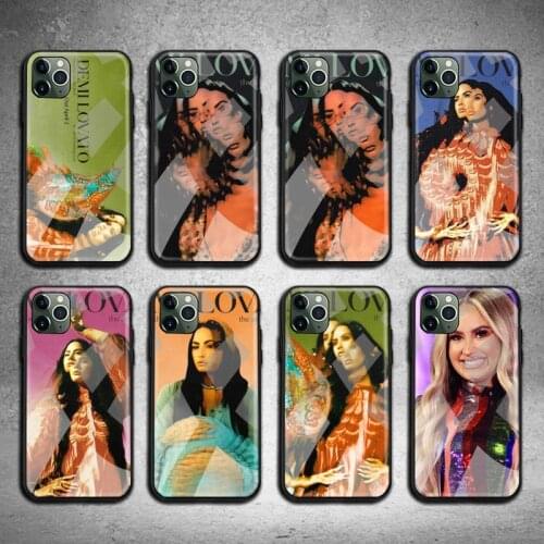 NBDRUICAI DEMI LOVATO DANCING WITH Phone Cases Tempered Glass For iPhone 12 11 Pro Max Mini XR XS MAX 8 X 7 6S 6 Plus SE 2020