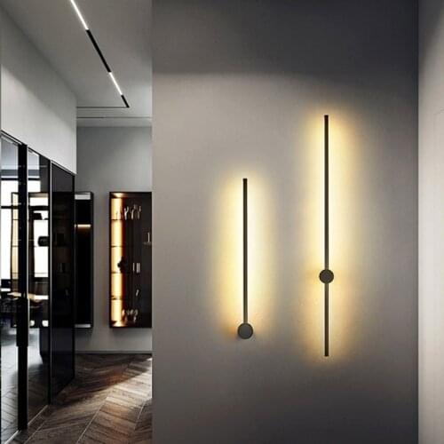 New Arrivals Modern LED Wall Lights For Bathroom Bedside Kitchen Lights Mirror Front Lights Black Frame LED Wall Lights Fixtures