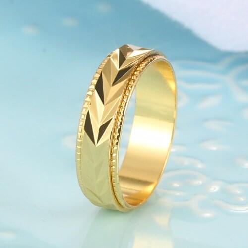 Engagement Ring for Women Promise Ring for Couples Fashion Diamond Pattern Gold Ring for Women Give Girl Birthday Gift Jewelry