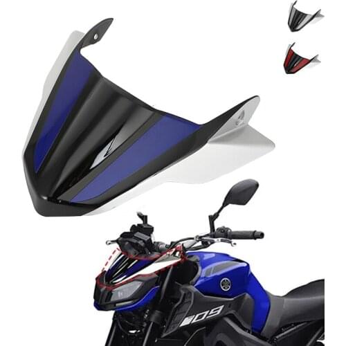 For Yamaha MT09 Front Nose Cone Fairing Windshield Windscreen Airflow Wind Deflector FZ09 2017 2018 2019 2020 Motorcycle Parts