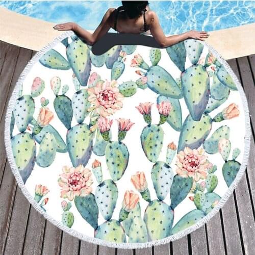 Cactus Beach Towel Toalla Playa Serviette De Plage Serviette De Bain Toalha De Praia Towel Beach Recznik Plazowy Serviette