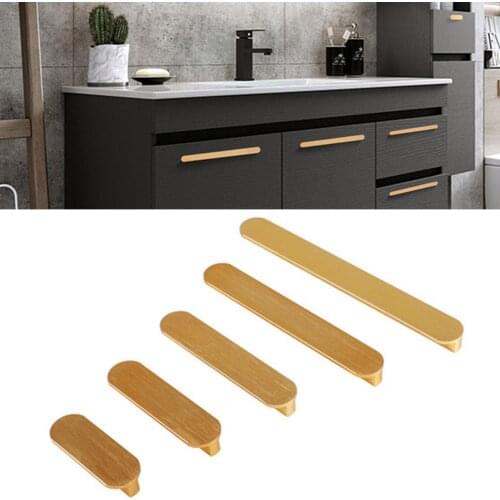 90-300mm Aluminum Alloy Door Handle Round Corner Cabinet Drawer knob Furniture Handle Pull Knob Wardrobe Cupboard Drawer Handle