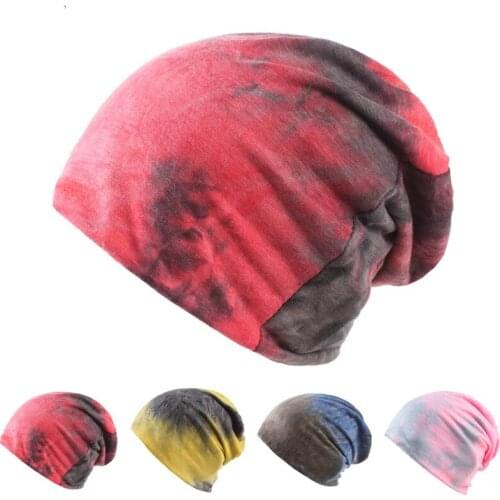 Hip Hop Beanie Hat Environmentally Friendly Reactive Print Cotton Spring Autumn Street Dance Women Fashion Skull Mens Hat