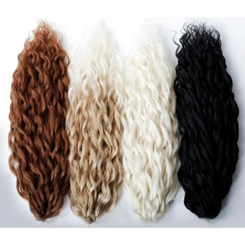 Synthetic Crochet Hair Braids Afro Curls Yaki Kinky Braiding Hair For Extensions Afro Hair Soft Braids Ombre Loose Wave Hair