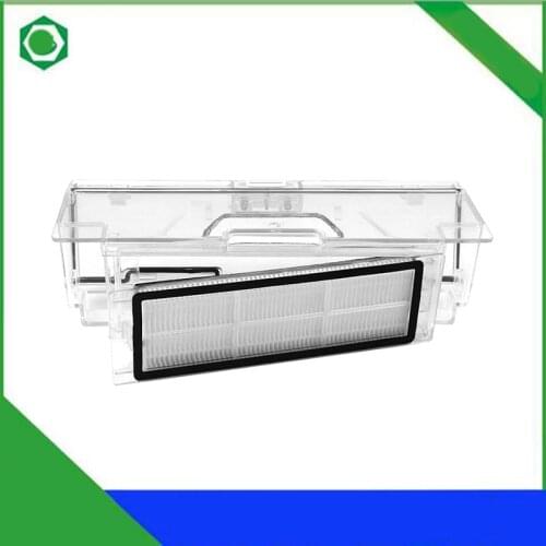 Replacement Dust Bin Box for Xiaomi Vacuum 1S for Roborock S50 MI Robot Vacuum Cleaner Parts Accessories with HEPA Filter