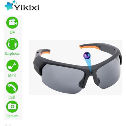 HD Sunglasses Camera Earphone HD1080P Smart Mini Cam Glasses Multifunction Bluetooth MP3 Player Sports Accessories 16/32Gb
