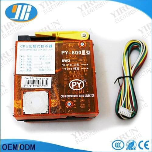 1PCS CPU Comparable Drop Insert Kind Coin Acceptor Coin Selector- single coin or token selecter PY-800