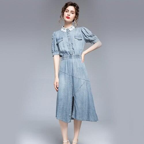 Голубые летние платья SPECALDFY China At AliExpress