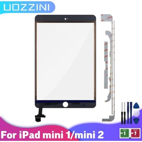 Glass For iPad Mini 1 Touch Screen A1432/A1455/A1454 Mini 2 A1489 A1490 A1491 Digitizer With IC Chip Connector Flex 100% Tested