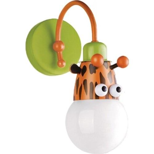 Animals Wall Sconce Lovely Monkey Giraffe Zebra Wall Lights For Kids Children Bedroom Lighting Fixtures Lamp WL268