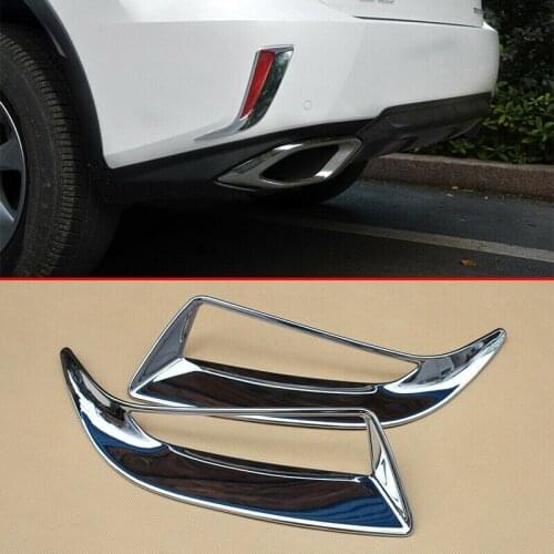 2Pcs Car Chrome Rear Fog Light Lamp Cover Mould Trims for Lexus RX 2016-2019