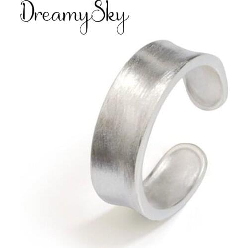 2019 Bijoux Silver Color Scrub Rings For Women Christmas Gifts Adjustable Open Ring Ladies Boho Jewelry Anillos