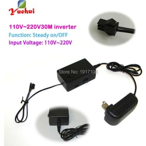 30Meter Flashing EL inverter for driving 30Meter EL wire and EL strip powered by AC100-220V to Home Party Decoration