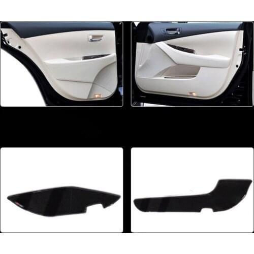 4pcs Fabric Door Protection Mats Anti-kick Decorative Pads For Lexus ES 2006-2012