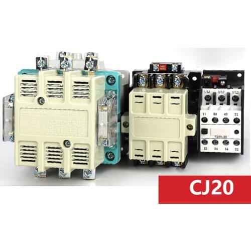 DELIXI 160A AC Contactor 3 Phase CJ20-160A 2NO 2NC Coil Voltage AC 220V 380V