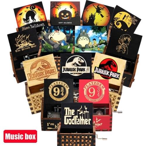 Wooden Hand Cranked Music Box Love Mom And Dad You Are My Sunshine Theme Christmas Valentines Day Gift