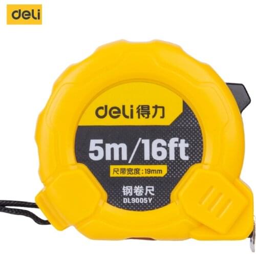 Deli Portable Tape Measures 3/5m Steel Tape Measure Waterproof Distance Measuring Tape Measuring Gauging Tools